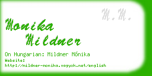monika mildner business card